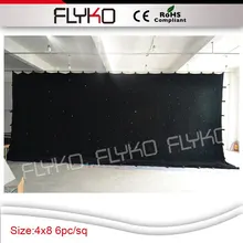 4 м x 8 м LED ткань звездное ночное небо проектор занавес