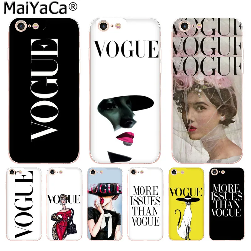 

MaiYaCa Fashion Woman More Issues than Vogue Unique Design Newest phone Case for iPhone 8 7 6 6S Plus X 10 5 5S SE XR XS XS MAX