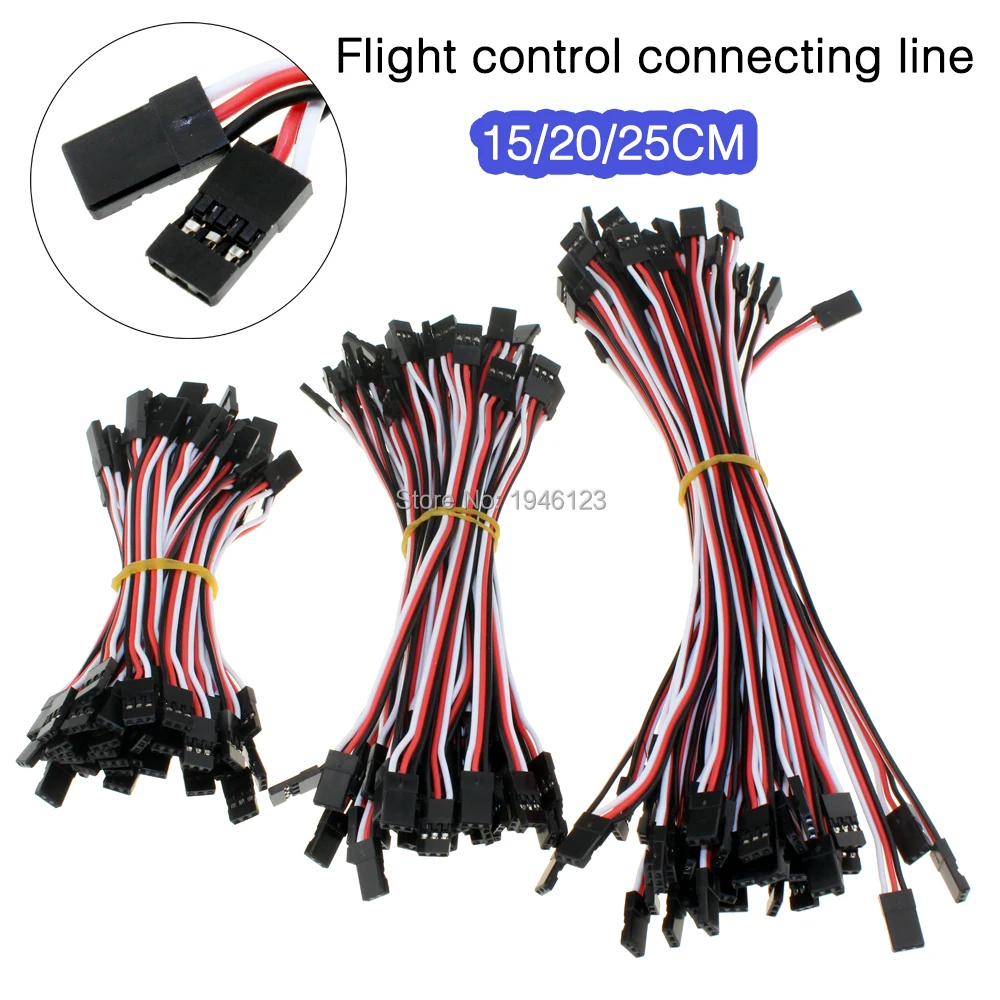 

10pcs/lot Flight Control Cable Servo Cable Male to Male 22AWG 30 Core 60 Core 10cm 15cm 20cm Anti-interference for Quadcopter