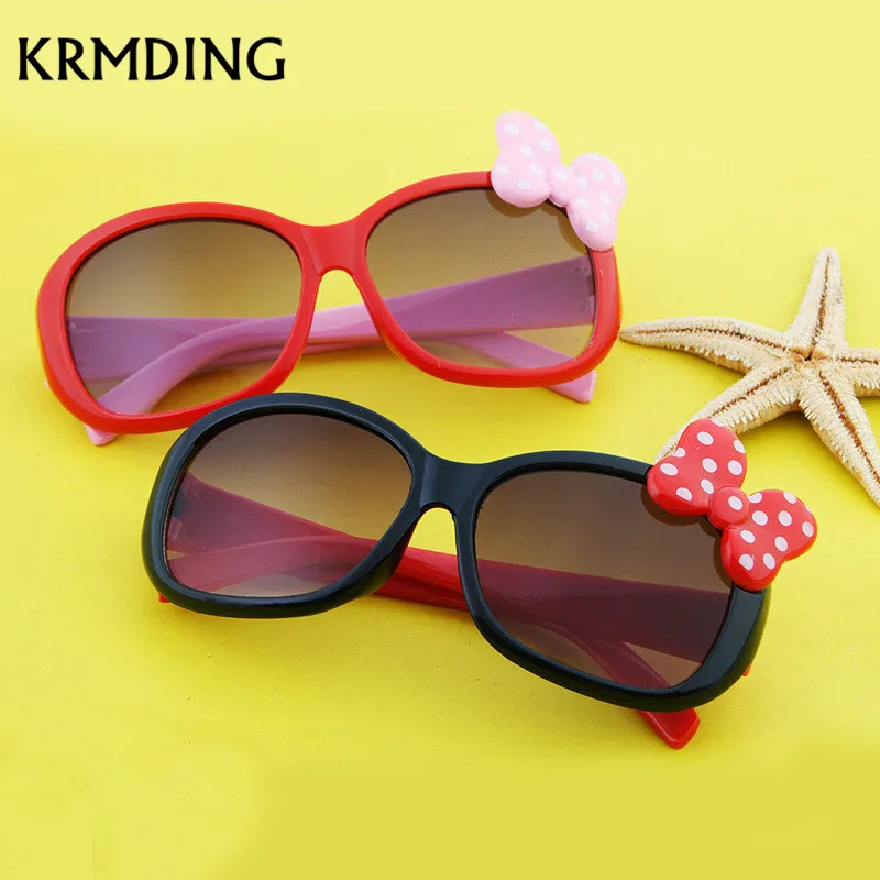 KRMDING детские солнцезащитные очки принцессы для девочек, модные солнцезащитные очки для мальчиков и девочек, пляжные детские очки, UV400 очки, аксессуары