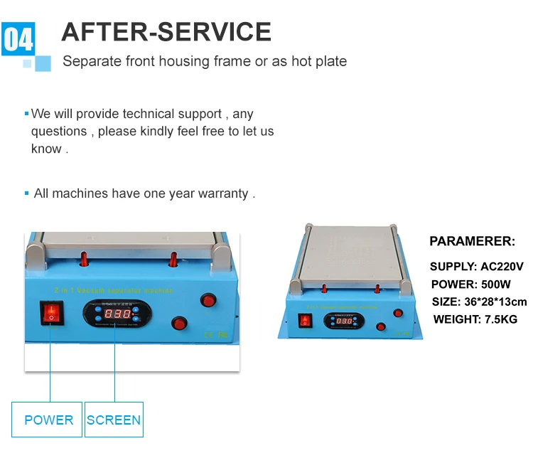 High Efficiency LCD Touch Screen Split Separating Machine under 14 inch for iPadiPhone Digitizer Assembly Glass Separator Fix (5)