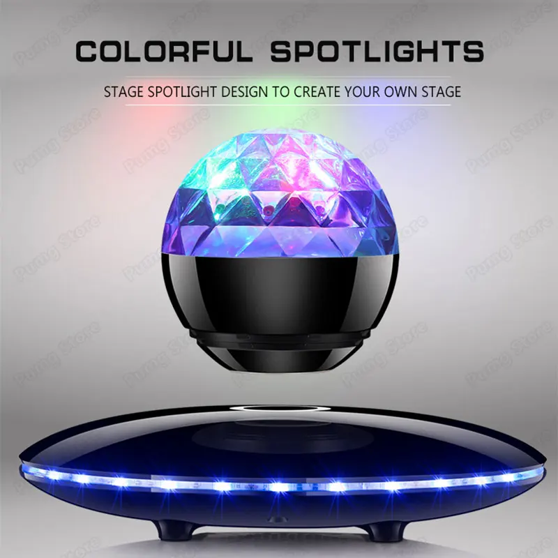 Creativity Magnetic suspension rotating speaker bluetooth Bass Portable for Subwoofer Separate HIFI wireless computer speakers |