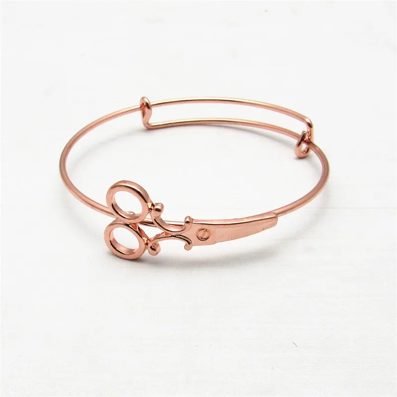 

2018 New Fashion Minimalist Adjustable Bracelets Scissors Decorative Jewelry Bracelets &Bangles Gifts