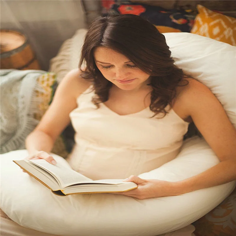 

Cotton comfort u shape support pillow for pregnant women cozy bump side sleeper maternity pregnancy pillow full body