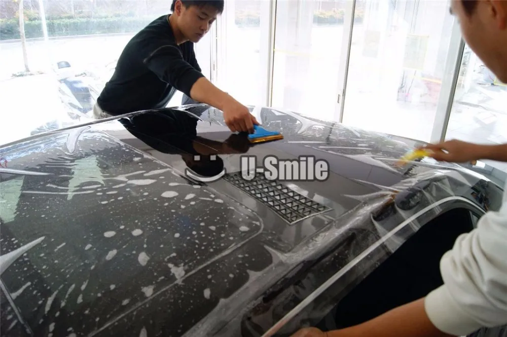 - 3 Layers Glossy PPF Clear Car Paint Protective Vinyl Film Wrap Size15215mRoll