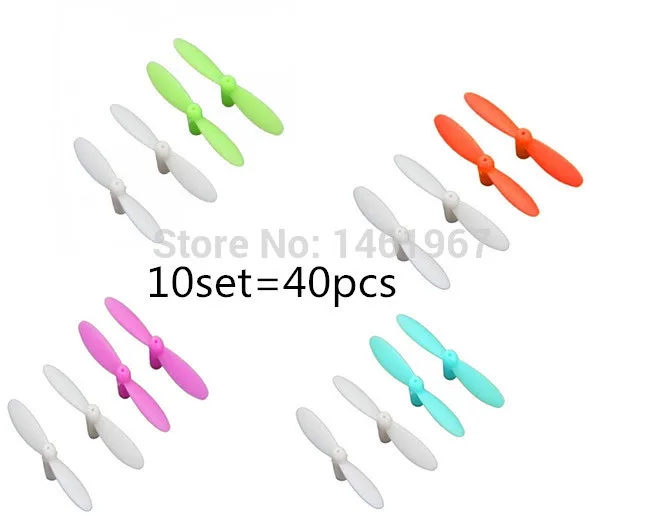 10 комплектов = 40 шт Cheerson CX-10 главный Клинок для WL V272 V282 V292 Hubsan Q4 H111 JXD-395 LS111 U207 RC Quadcopter