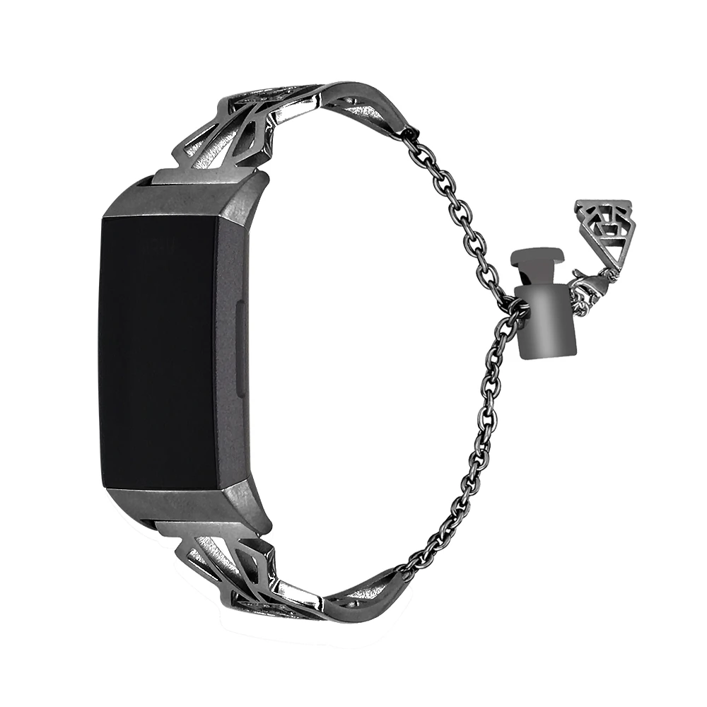 KINGBEIKE Stainless Steel Watch Band for Fitbit Charge 3 Watchband Elegant Metal Bracelet Strap Wristwatch Band New Designed KINGBEIKE Stainless Steel Watch Band for Fitbit Charge 3 Watchband Elegant Metal Bracelet Strap Wristwatch Band New Designed