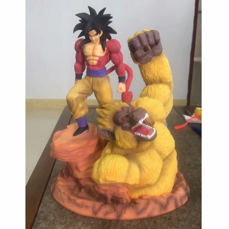 Dragon Ball Супер Saiyan 4 Сон Гоку фигурка 1/6 масштаб окрашенная фигурка Золотая большая обезьяна Гоку ПВХ Фигурки Brinquedos аниме