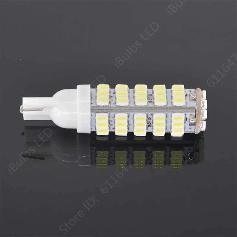 10 шт. Высокое качество 68 светодиодный 68smd 1206 68 SMD светодиодный T10 автомобиля W5W 194 927 161 Клин светильник лампа для номерных знаков Лампы