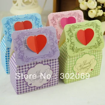 

New Style Paper Gift Boxes Fashion Candy Boxes Paper Color Boxes 50pcs