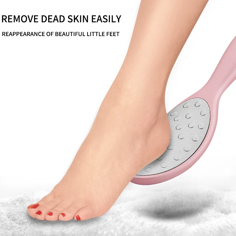 Pedicura Rasp Lima de pie Lima de talón rallador para el removedor de pies de lujo de acero inoxidable pie Scrub manicura uñas herramientas FT47 Pedicura Rasp Lima de pie Lima de talón rallador para el removedor de pies de lujo de acero inoxidable pie Scrub manicura uñas herramientas FT47