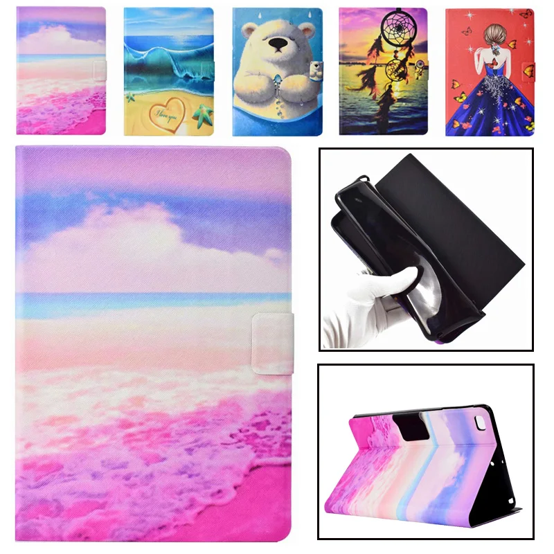

Case For Apple iPad Mini 1 2 3 4 7.9 inch Smart Cover Funda Tablet Silicone PU Leather 3D Painted Stand Capa Skin Shell Coque