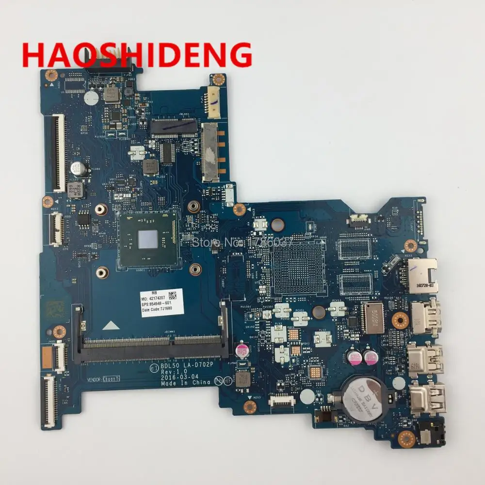 854949 601 BDL50 LA D702P for HP NOTEBOOK 15 AY series