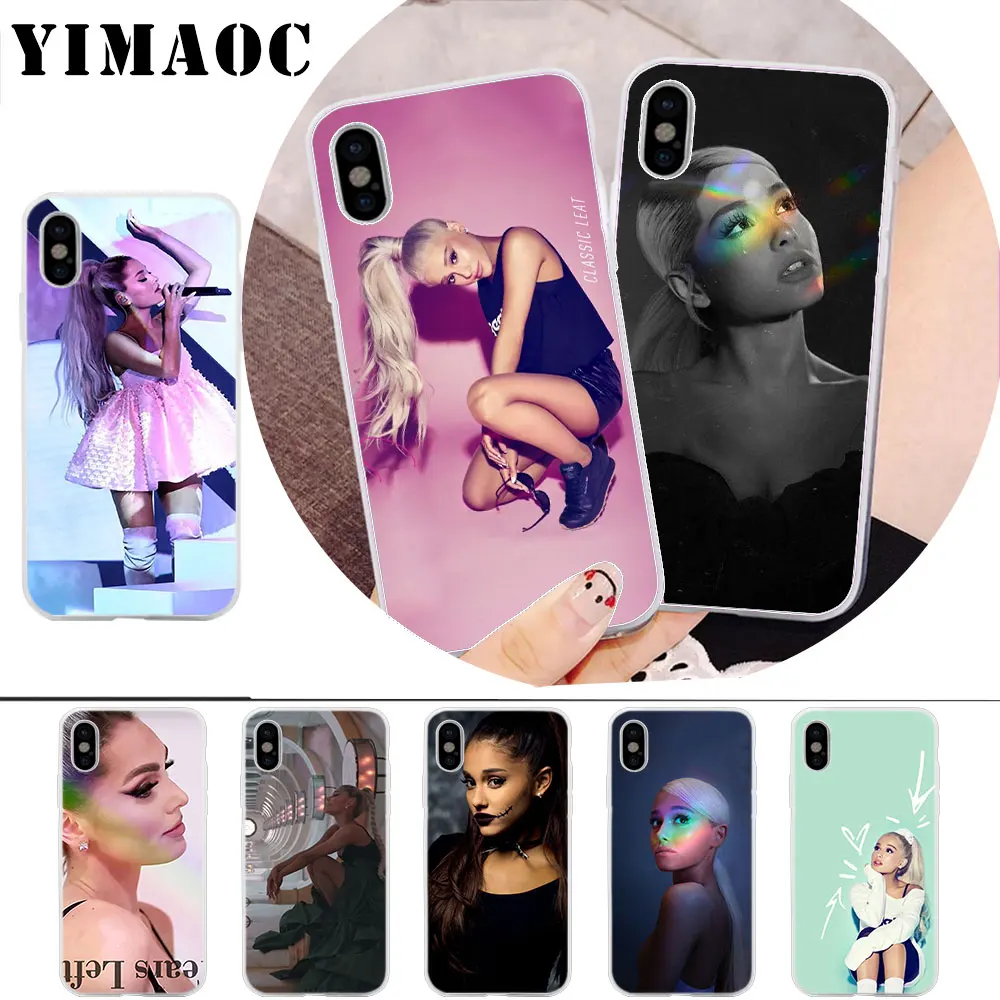 

YIMAOC Left To Cry ariana grande Soft Silicone Case for iPhone X r s Xr Xs Max 8 7 6S 6 Plus 5 5s SE