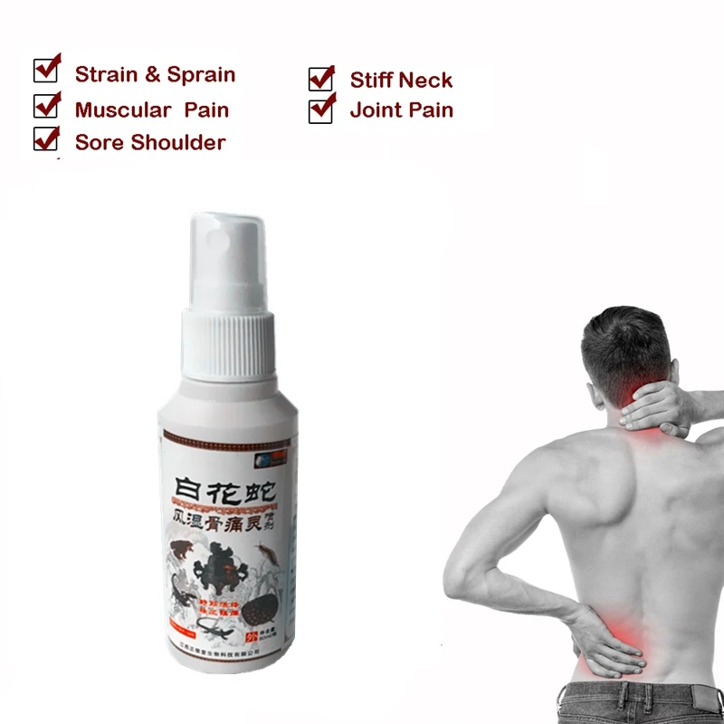 

New Radical Cure Joint Pain Backache Essential Oil Sprays Ease Pain Cool Feeling 80ml/Pcs Neck Headache Treatment Musk Spray