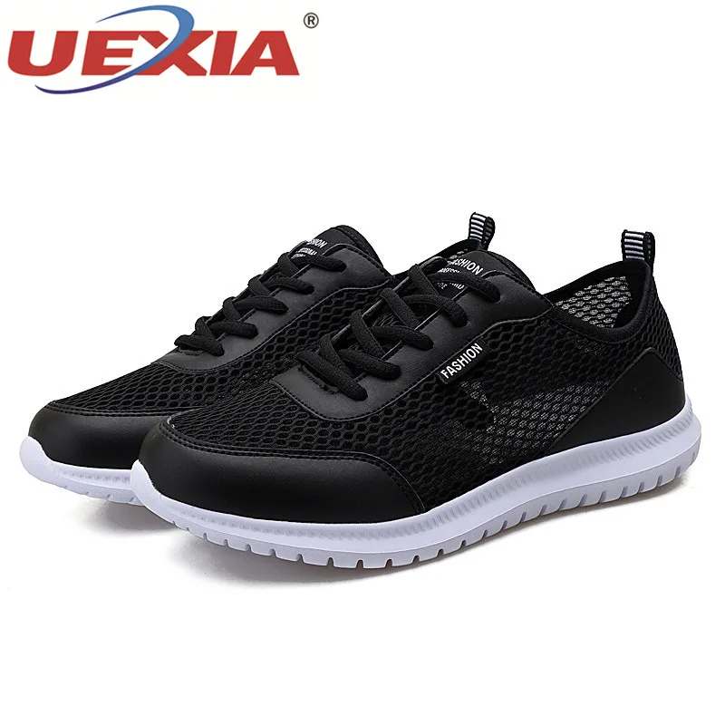 

UEXIA Men shoes Lightweight Sneakers Breathable Slip-on Casual Shoes For adult Fashion Footwear Zapatillas Hombre Plush Size 48