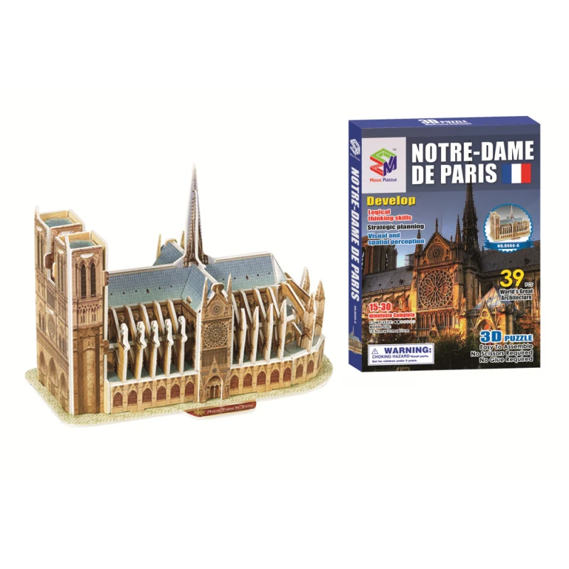 Новое поступление пазл Нотр Дам де модель Парижа 3D развивающие игрушки