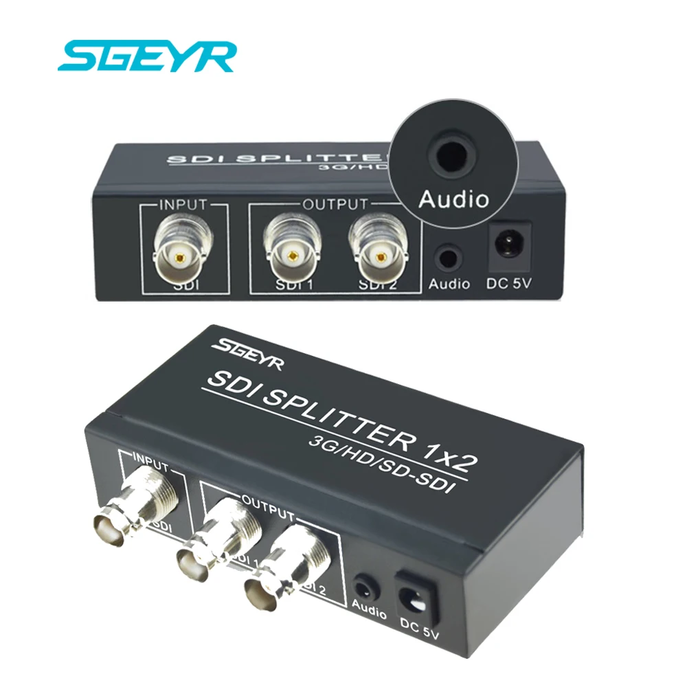Buy 2 Port SDI Splitter with 3.5mm 1x2 3G SDI