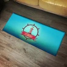 Маяк Стиль Печатные фланелевые ковры Декоративный Коврик Противоскользящий коврик украшение дома