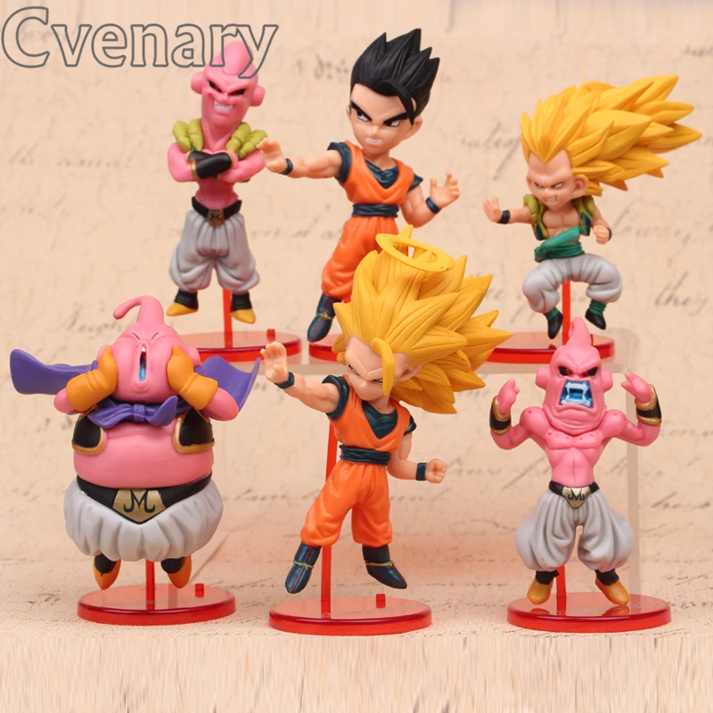 Japanese Anime 6pcs/lot Dragon Ball Z Action Figure Son Goku Gohan