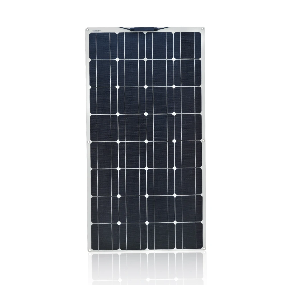 Boguang портативная солнечная панель гибкая 100 Вт 12 В пластина 200 Вт 24 в ПЭТ или ETFE монокристаллическая эффективность PV 12 в 100 Вт Китай