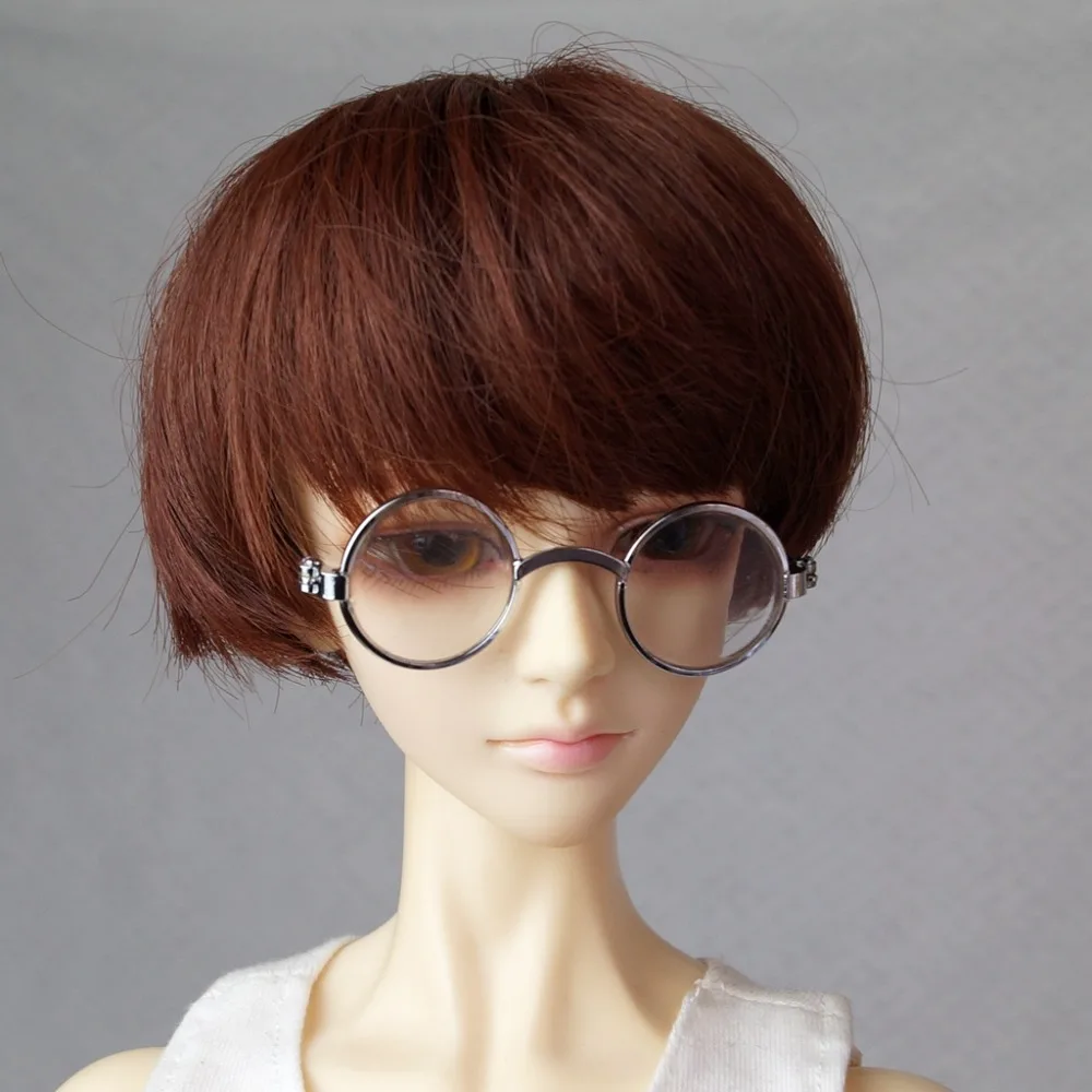 

Silver Round Business Glasses Bookman Prop For 1/3 24" 60cm BJD SD SD17 70CM DD DOD DK DZ Volks Doll Use Free shippiing