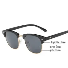 Модные солнцезащитные очки для мужчин и женщин, классические брендовые дизайнерские полуметаллические женские зеркальные очки, мужские солнцезащитные очки UV400 Oculos De Sol