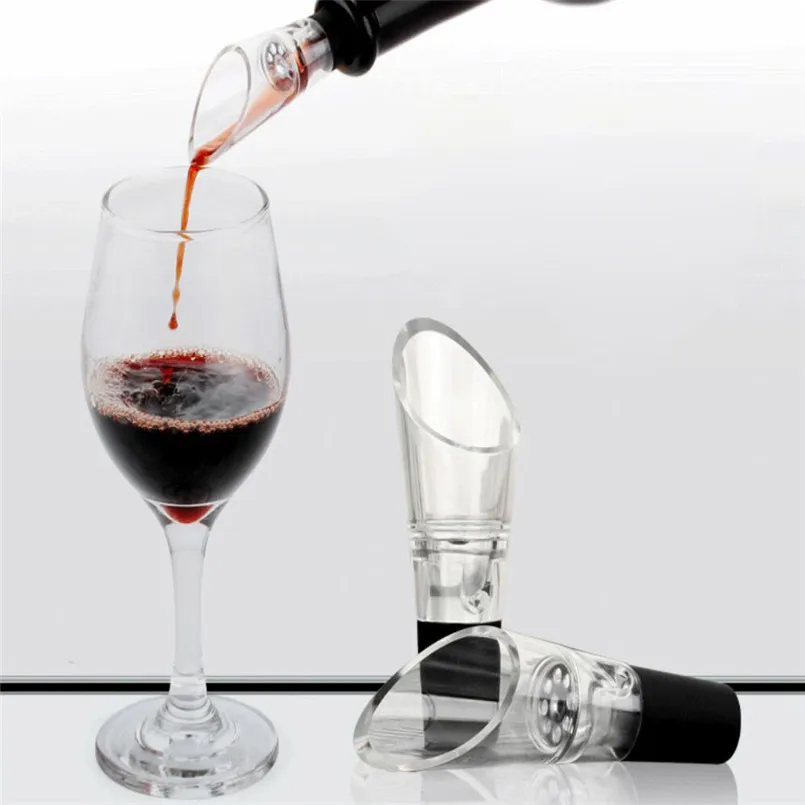 2PCS Red Wine Aerating Pourer Spout Wine Aerator Quick Aerating Pouring