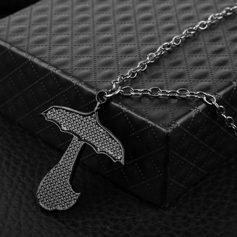 Черный Эмаль Мэри Поппинс кулон зонтик ожерелье для женщин Девушка чокер косплей подарок-30