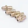 LOT 5 Hose Barb I/D 5mm x M5 Metric Male Thread Brass coupler Splicer Connector fitting for Fuel Gas Water ► Photo 2/5