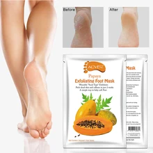 ALIVER Papaya отшелушивающая маска для ног для удаления омертвевшей кожи, гладкая для ухода за кожей стоп, носки для пилинга