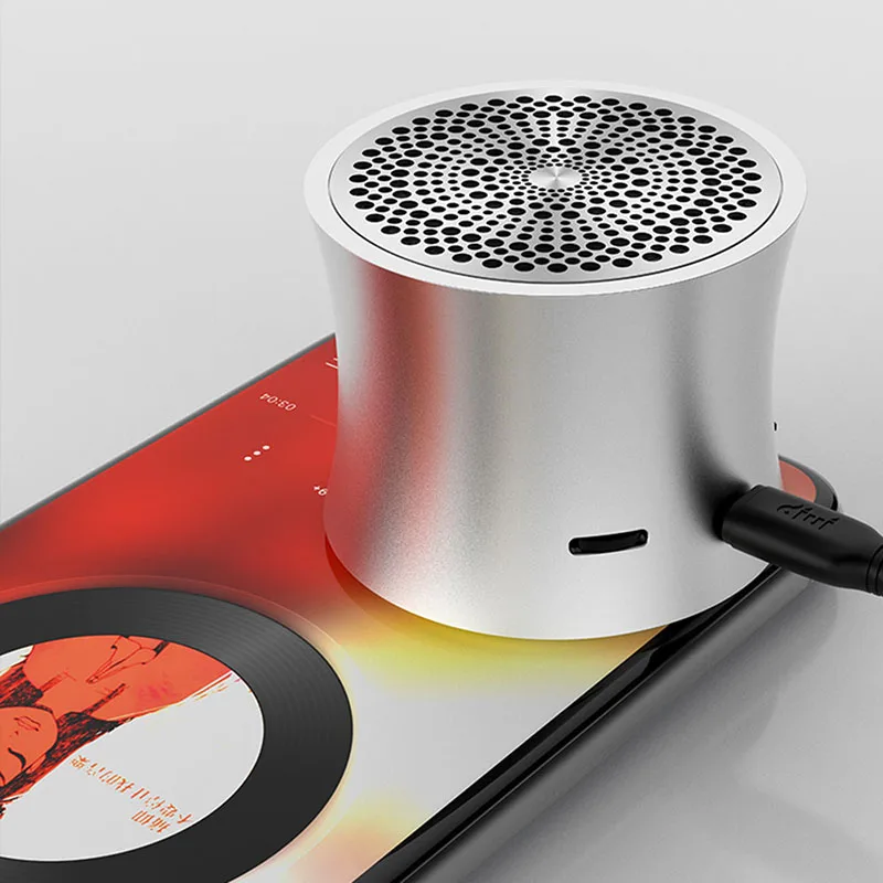 

Wireless bluetooth speaker metal mini portable subwoof sound with Mic TF card FM radio AUX MP3 music play loudspeaker