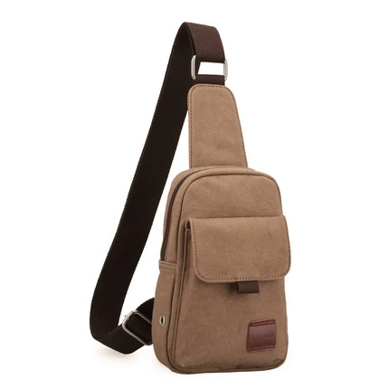 Хит, Новая повседневная мужская нагрудная сумка, Холщовая Сумка, многофункциональная Маленькая мужская сумка через плечо, модные сумки на плечо - Цвет: New Coffee