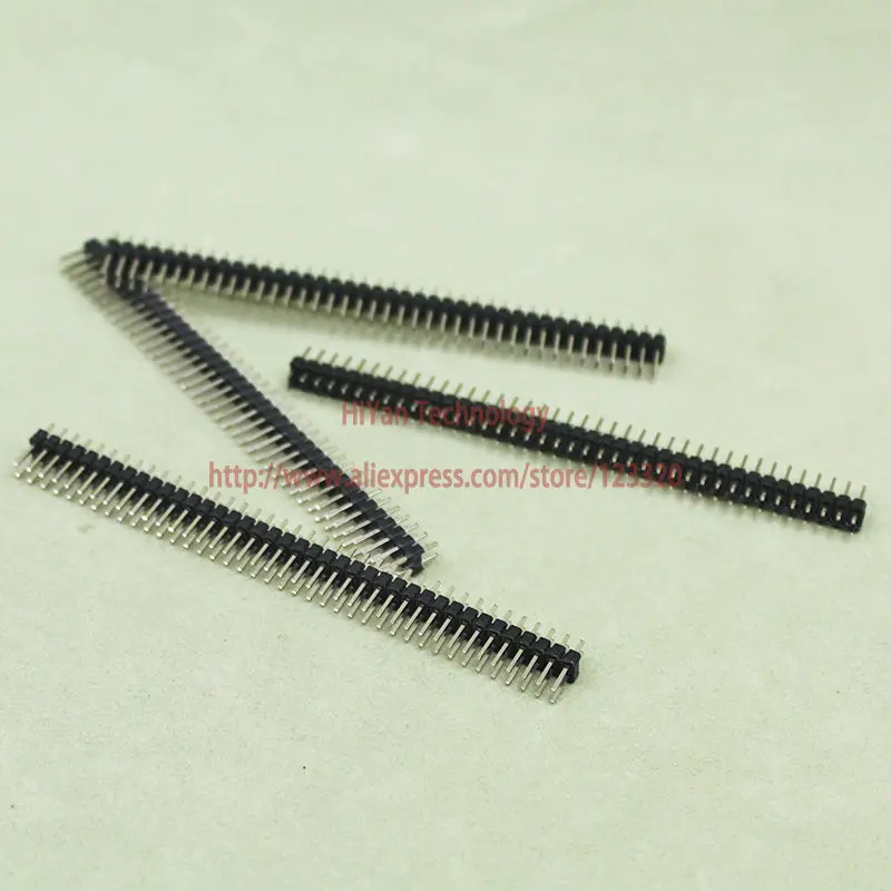

(20pcs/lot) 2*40Pin Double Row Male Silver Pin Header Strip Connector Pitch:2.54MM(0.1inch)