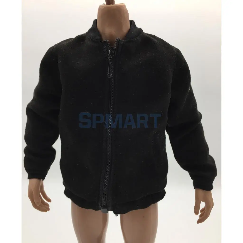 1/6 Scale Mens Zip Up Bomber Jacket Outfit Clothing for 12