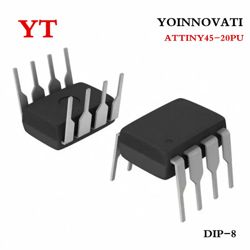 

1pcs/Lot ATTINY45-20PU ATTINY45 20PU IC MCU 8BIT 4KB FLASH 8DIP Best Quality