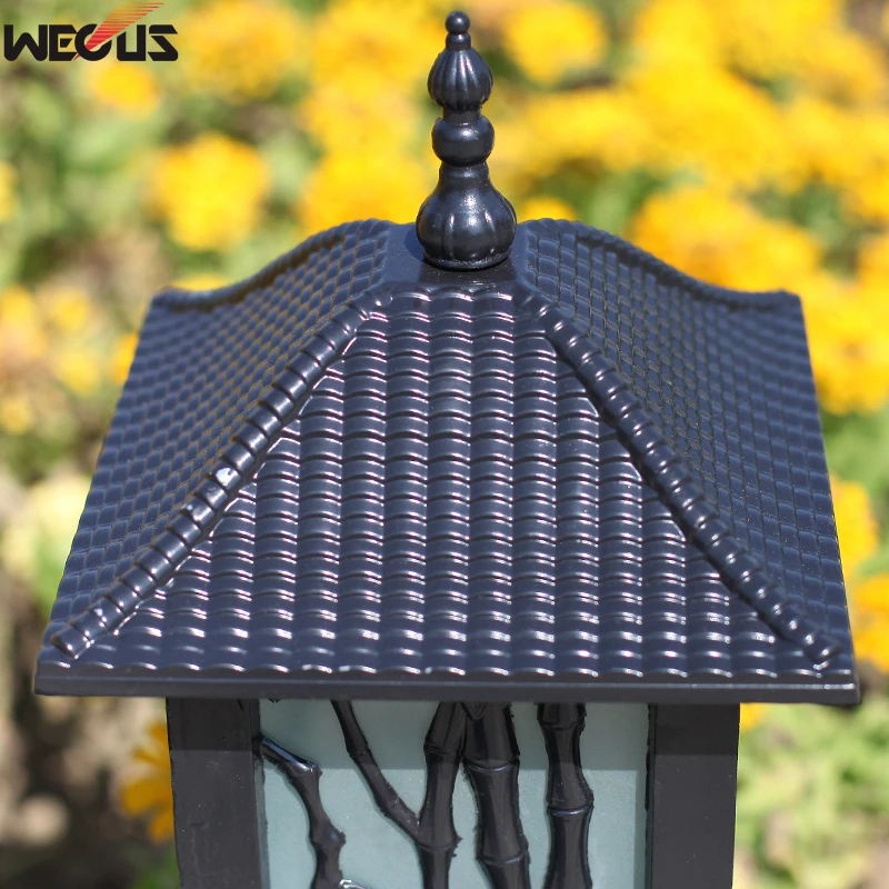 (WECUS) European antique lawn lamp, garden courtyard grass lamp, outdoor waterproof(IP55) landscape lamp