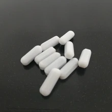 C3x12mm 10 шт. PTFE магнитная мешалка миксер мешалки PTFE мешалки белый тефлон спин баров без поворотного кольца