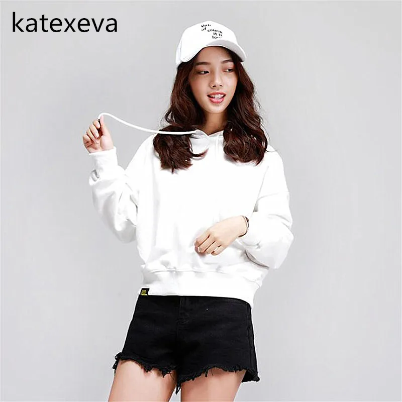 Katexeva 2018 Осень Новый длинным рукавом Для женщин толстовка Корейская версия