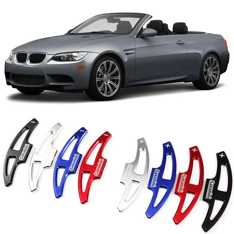 Savanini Alloy Add-On Steering Wheel DSG Paddle Shifters Extension For BMW M3 2011-2013