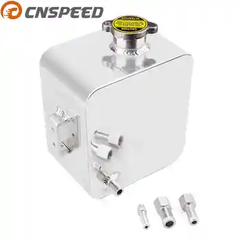 

CNSPEED 2L Litre Polished Alloy Header Expansion Water Tank & Cap WATER HEADER TANK Coolant Overflow Tank Reservoir YC100747-SL