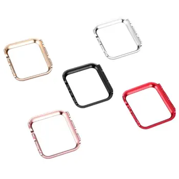

Diamond case For Apple watch band 38mm/42mm 40 44mm Aluminum alloy Frame bumper For iwatch protective cover shell series 4/3/2/1