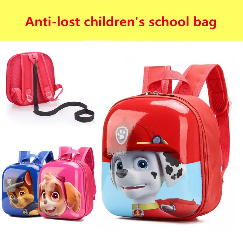 

2018 New 3D Bags for Girls/Boys backpack kids Puppy Cartoon School Bags for student School knapsack Baby bags mochilas escolares