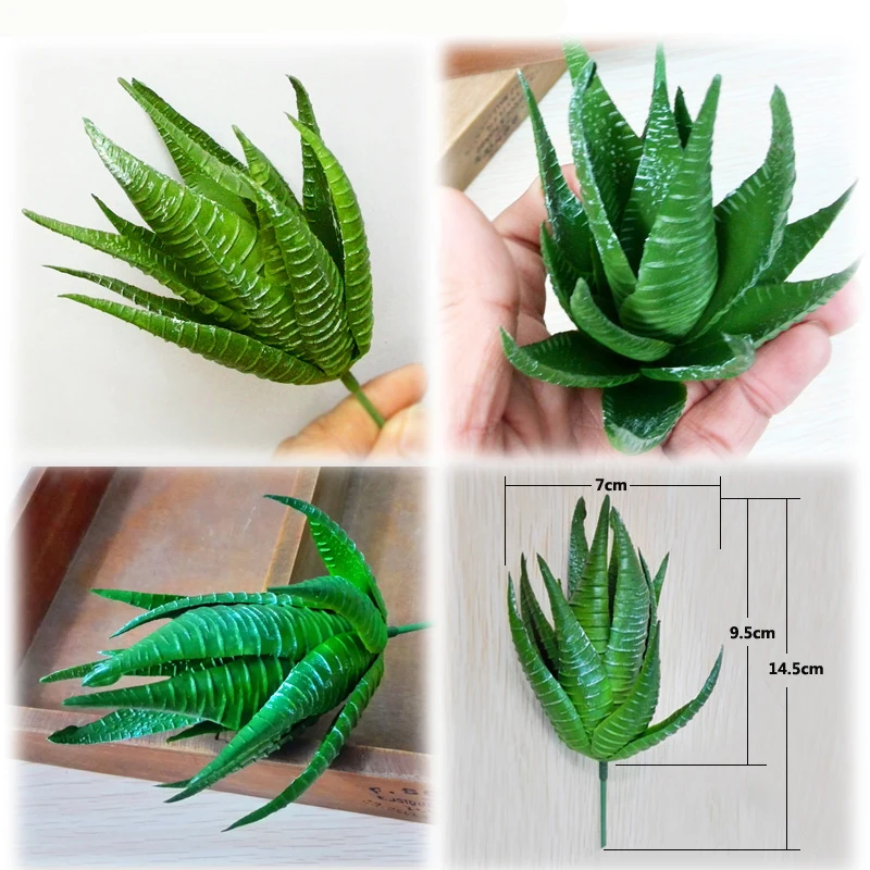 DIY Desktop Decor Aloe Vase Decoration Microlandschaft Decoration Artificial Flower Fleshiness Green Plant Succulent Plant
