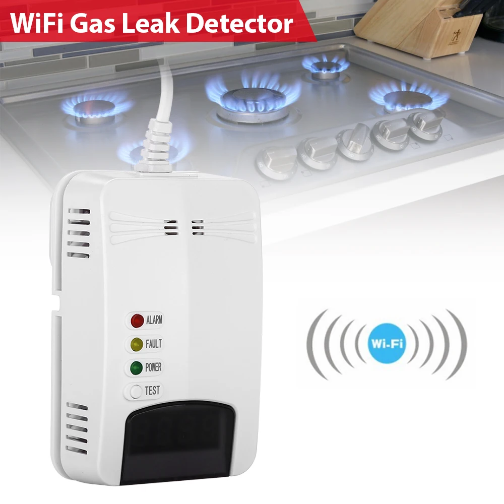 Wifi детектор газа сигнализация Wi-Fi детектор природного утечки горючего газа портативный детектор утечки газа