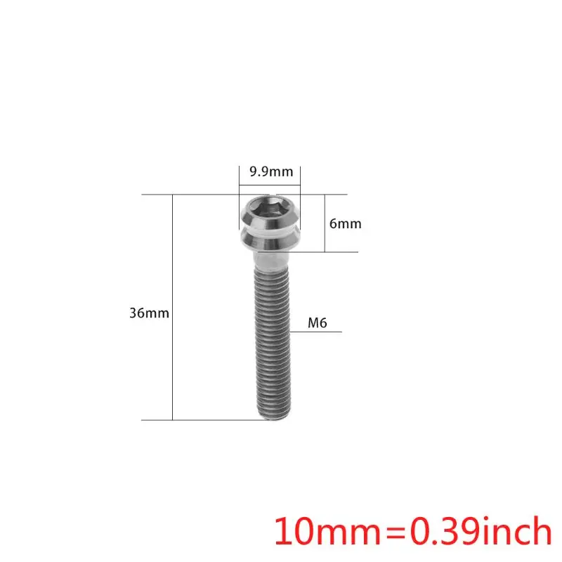 Крышка для велосипедной гарнитуры винт из титанового сплава M6x35mm ремонт MTB дорожный велосипед части крышка болт аксессуары