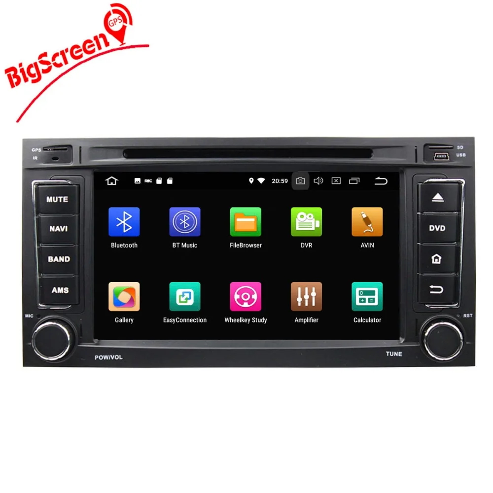 Clearance Octa Core Android 8.0 2 din 7 inch Car DVD For VW Touareg Multivan T5 2004-2011 GPS 4G Radio RDS Steering wheel Canbus 5