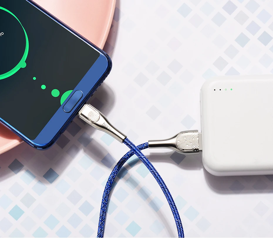 Hoco кабель usb type C для USB C кабель для мобильного телефона Быстрая зарядка кабель type C сенсорный светодиодный светильник для samsung Galaxy S10 S9 Xiaomi 9