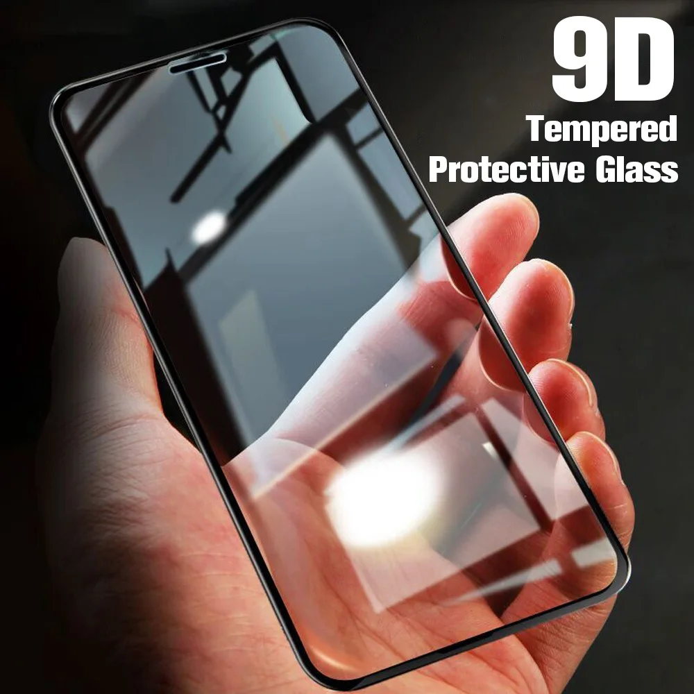 

9D Tempered Glass For Xiao Mi Pocophone F1 Screen Glass ON For Xiao Mi Redmi Note 7 8 Lite Mix 2S 6X 5X A1 Glass Full Cover