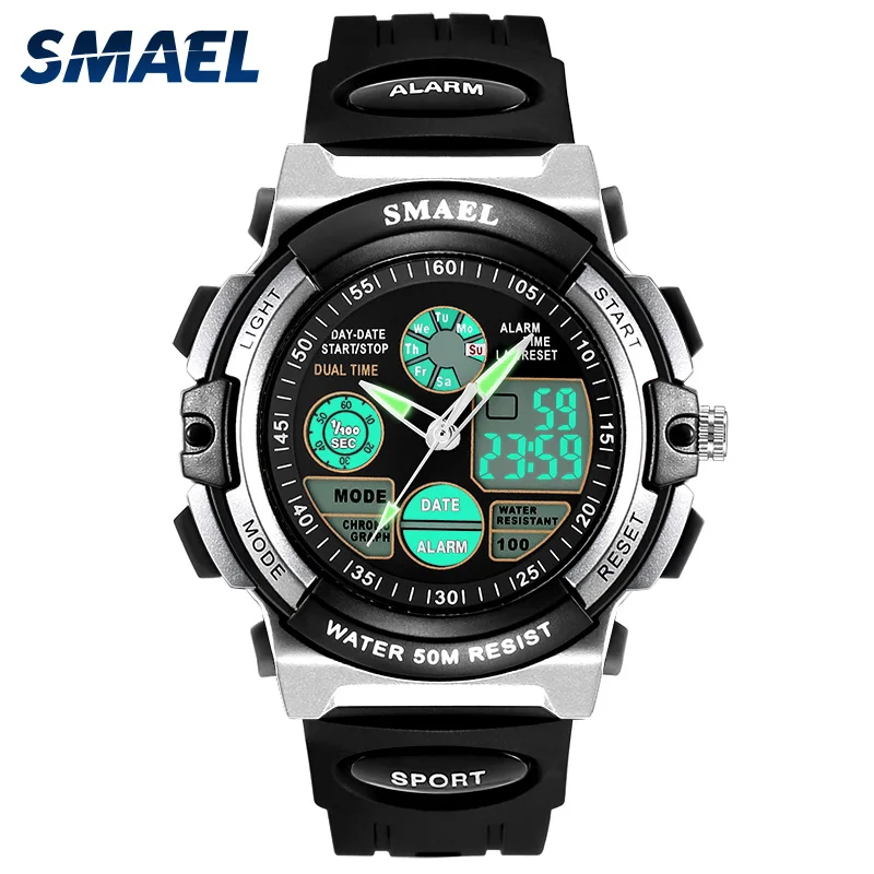 

SMAEL Digital Watches Kids Dive 50M Water Resistant Wrist Watch Children S Shock Watch 0508 LED Clock Kids Sport Watch for Boys